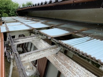 テラス屋根 施工前