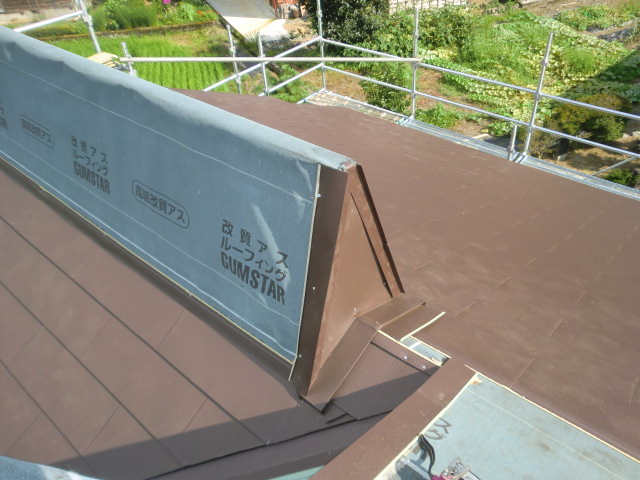 後付けの積雪対応の棟